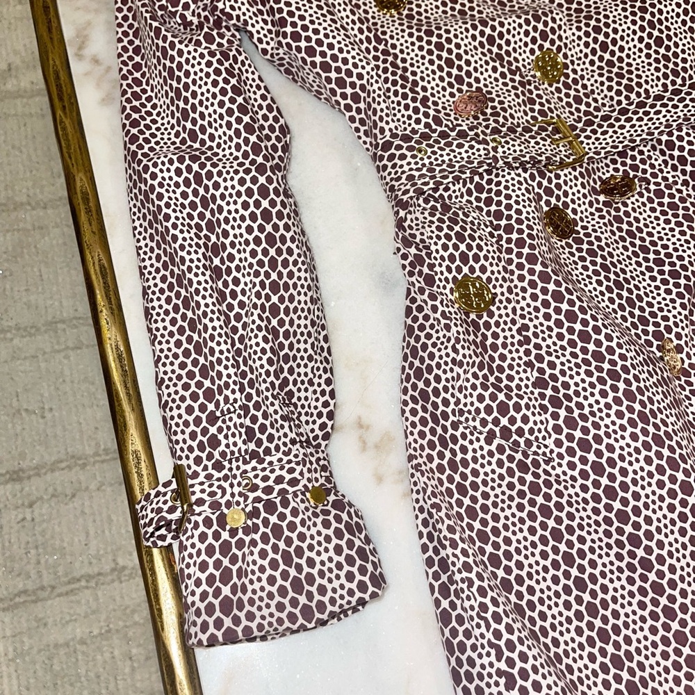 Tory Burch animal print trench coat - Picture 8 of 14